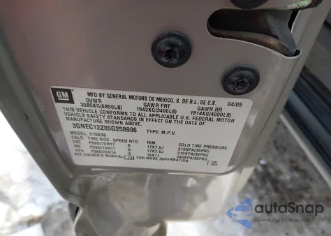 2005 Chevrolet Avalanche 1500 Z66 z USA, uszkodzony, nr VIN 3GNEC12Z85G258906